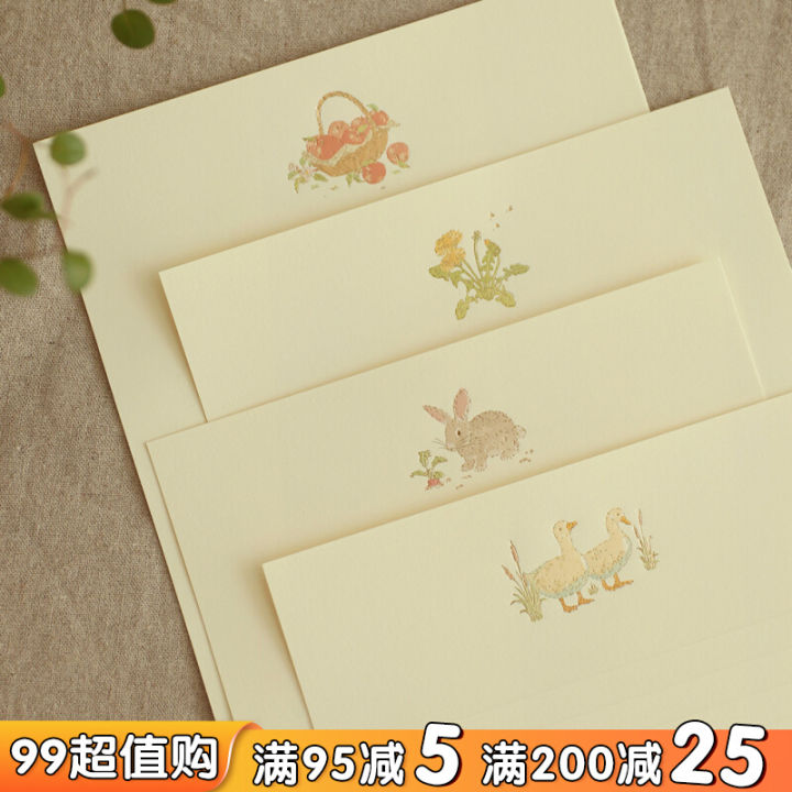 ชุดซองจดหมายกระดาษจดหมายวินเทจแบบสดใสน่ารักสไตล์เกาหลี-ins-กระดาษจดหมายสารภาพรักสำหรับเพื่อนคู่รัก