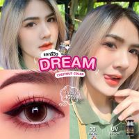 คอนเเทคเลนส์ลาย Dream สีน้ำตาล(Wink)