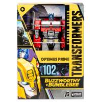 HASBRO TRANSFORMERS BUZZWORTHY BUMBLEBEE STUDIO SERIES 102 OPTIMUS PRIME VOYAGER CLASS ACTION FIGURE