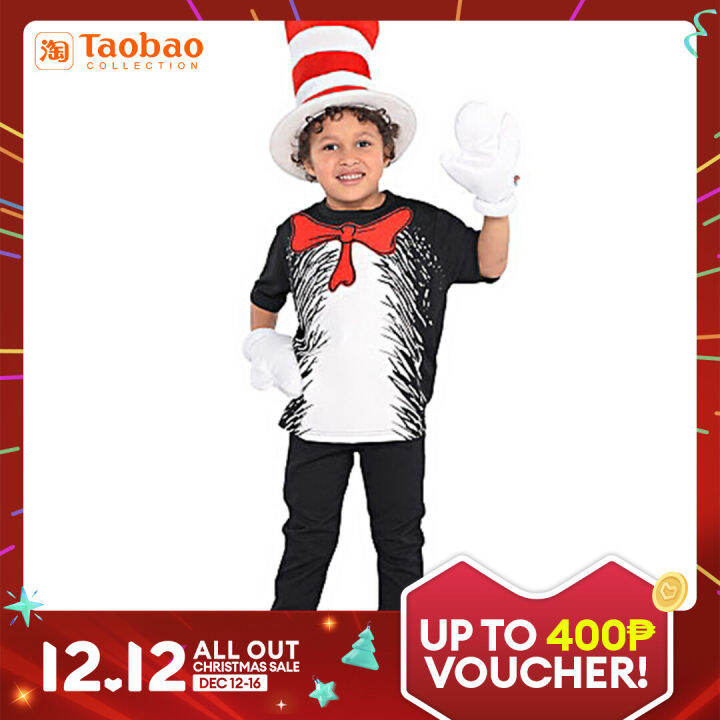 Cat Cosplay Halloween Costume the Cat in the Hat Children's Performance Costume Costume Lazada PH