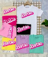 เสื้อยืด ลาย Barbie เข้ารูป ผ้านุ่มเด้ง