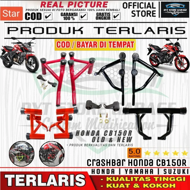 Tubular Crashbar Honda CB 150R old & New Pelindung Bodi Blok Mesin