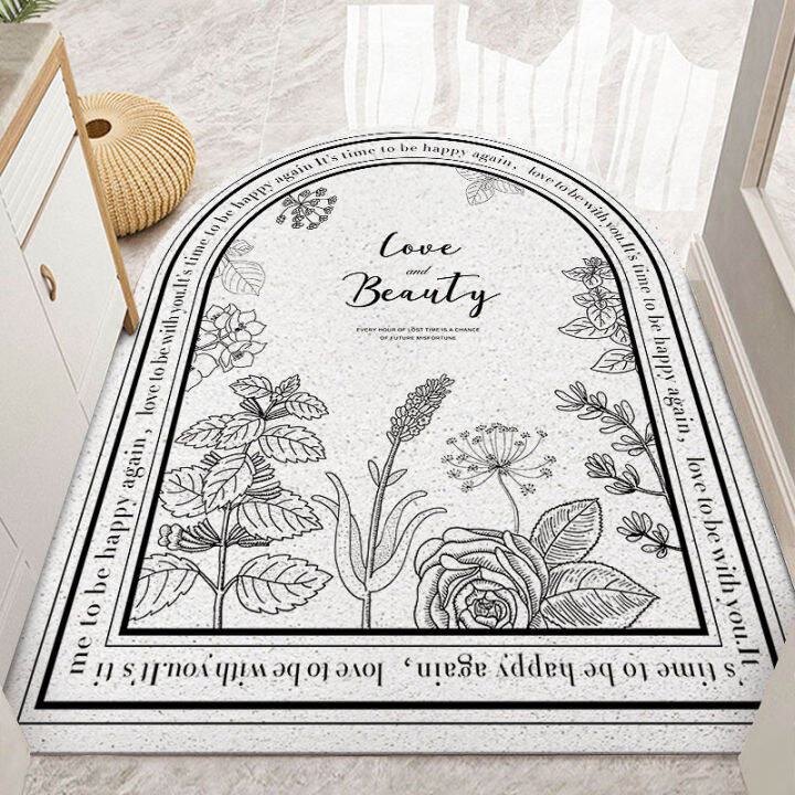 Northern Europe Door Mat PVC Loop Floor Mat Living Room Entrance Door