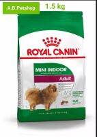 ROYAL CANIN Mini Indoor Adult สำหรับสุนัขโตพันธุ์เล็กที่เลี้ยงในบ้านอายุ 1-8 ปี ขนาด 1.5 กก.