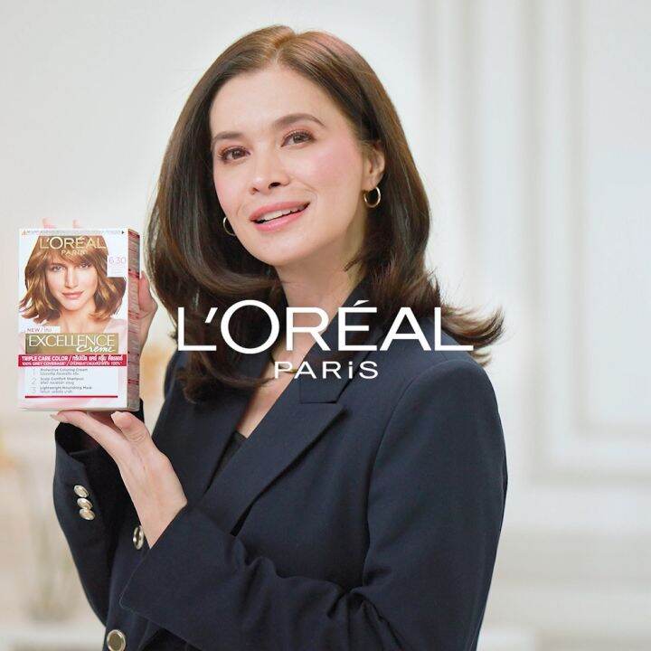 Loreal Paris Excellence Creme Triple Care Hair Color Gray Hair Full Coverage Hair Dye 8322