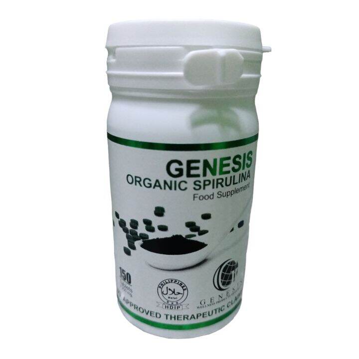 GENESIS ORGANIC SPIRULINA FOOD SUPPLEMENT 150 TABLETS Lazada PH