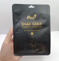 Moods Snail Gold  Starry Facial treatment Mask มูดส์ สเนล โกลด์ สตาร์นี่ เฟเชี่ยล ทรีทเม้นท์ มาส์ค ( 1 แผ่น )