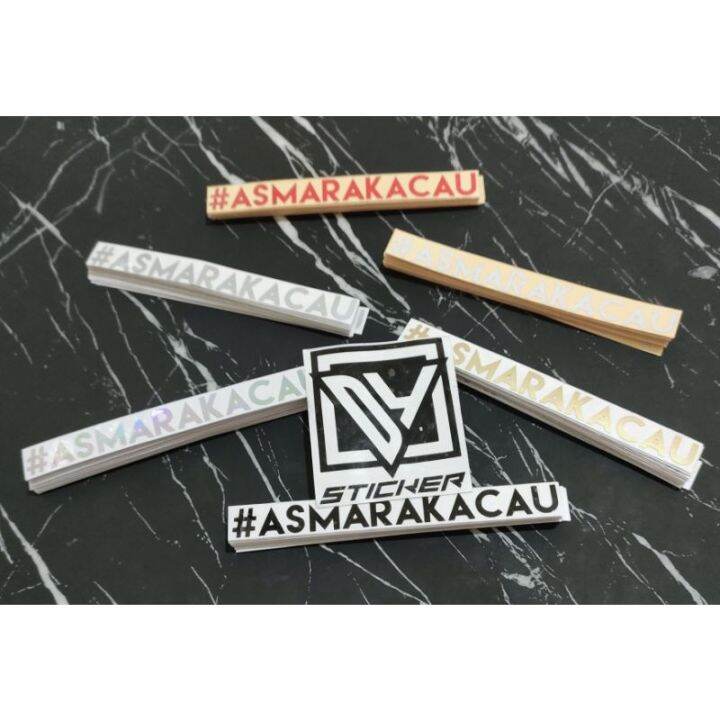 STICKER ASMARA KACAU STIKER ASMARAKACAU CUTTING | Lazada Indonesia