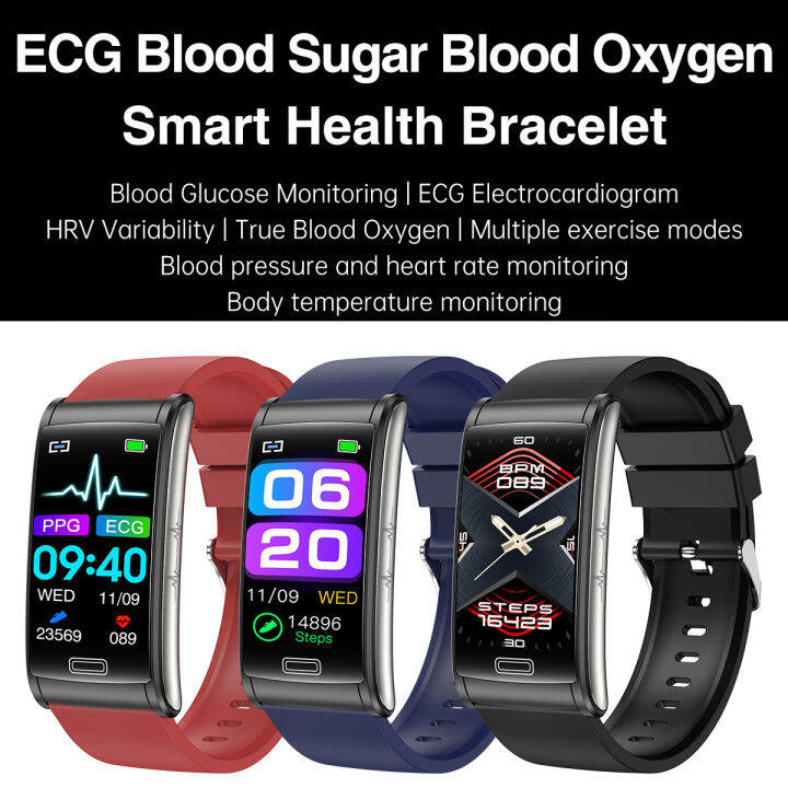 New E600 smart health sports watch ECG, noninvasive blood glucose