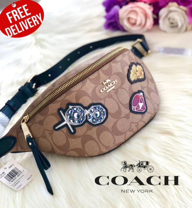 กระเป๋าคาดอก COACH F73188 DISNEY X COACH BELT BAG IN SIGNATURE CANVAS