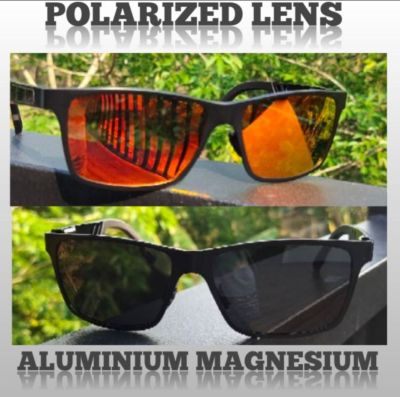 POLARIZED SUNGLASSES แว่นตากันแดด เลนส์โพลาไรซ์ กรอบAluminiumMagnesium