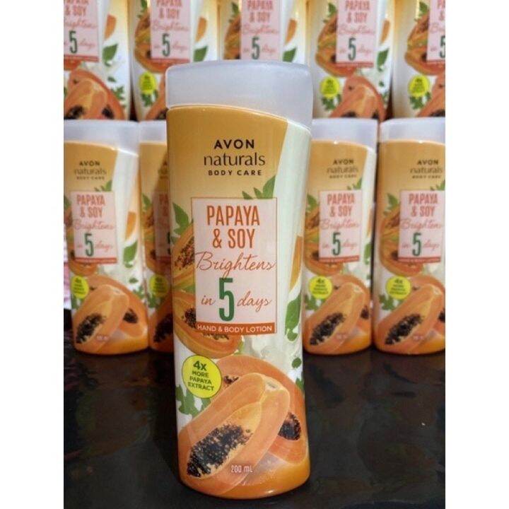 AVON Hand and body lotion/PAPAYA &SOY750ml/honey and milk 400ml Lazada PH