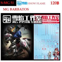 ดีคอลน้ำ [SNOW FLAME] SMG 51 BARBARTOS MG 1/100 WATER DECAL SMG51 MG 51 MG51