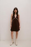 Moonwhile Halter Mini Dress