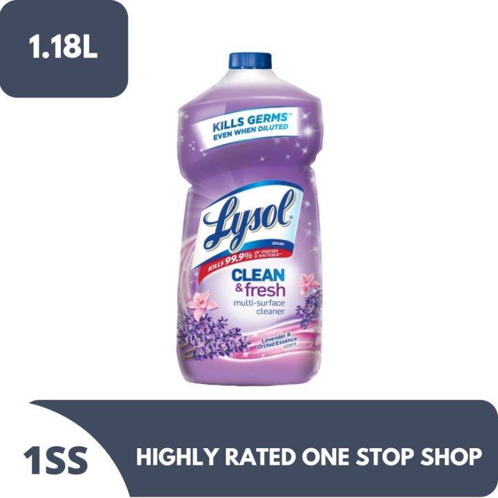 Lysol Clean & Fresh Multi Surface Cleaner Lavender & Orchid Essence Scent 1.18L Lazada PH
