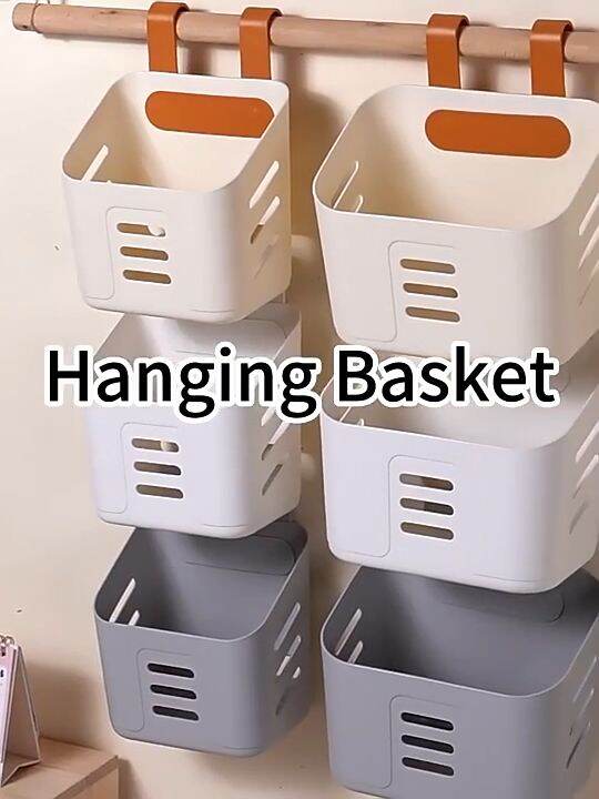 Hanging Storage Basket with Hooks Kitchen Spice Dormitory Sundries