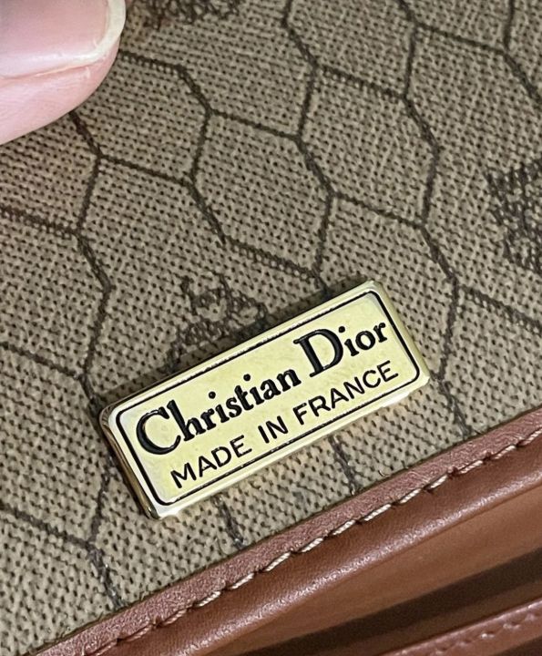 dior-vintage-2-way-clutch-crossbody-bag-monogram-สภาพสวย-ให้-9-10