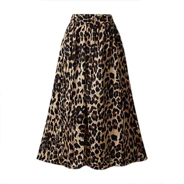 Mid length leopard outlet skirts online