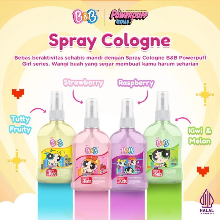 B&B Kids Spray Cologne 100ml Powerpuff Girls Parfum Anak | Lazada Indonesia