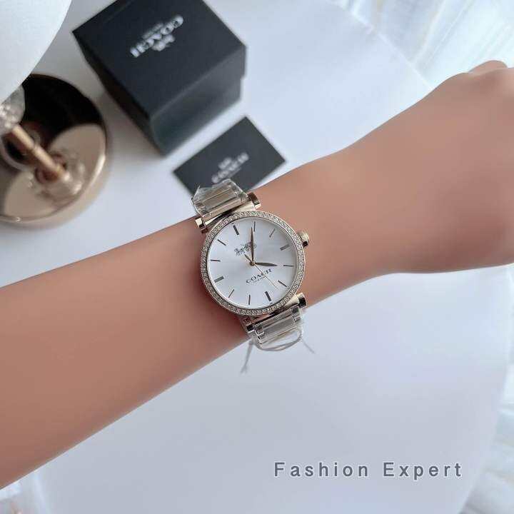 ของแท้100-นาฬิกาข้อมือ-coach-madison-crystal-watch-14503578