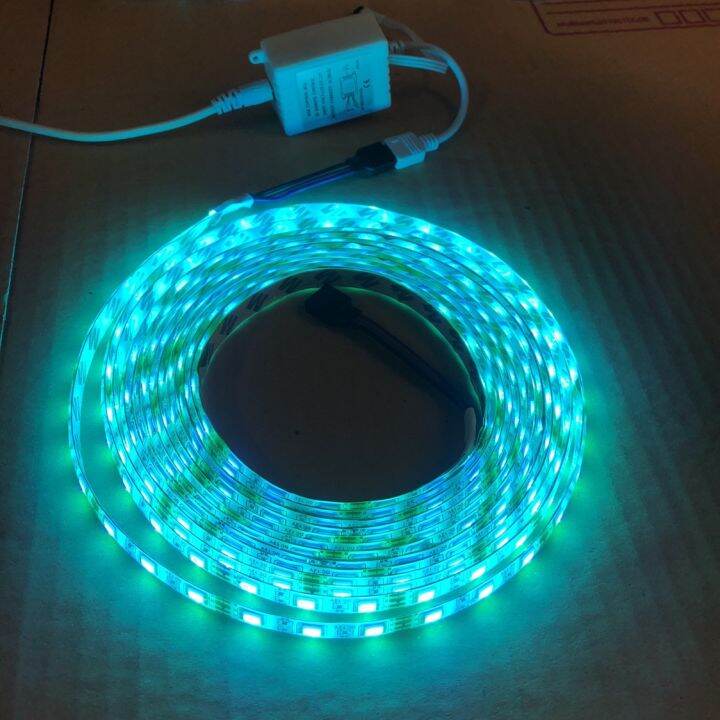 ไฟเส้นled-12v-strip-ชุดไฟ-led-เส้น-รุ่น-5050-rgb-ชนิดสลับสี-พร้อมรีโมทย์-24w-5เมตร