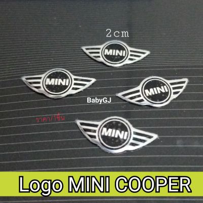 Logo mini cooper โลโก้ ติดกุญแจรถยนต์ มินิคูเปอร์ ยาว 2cm