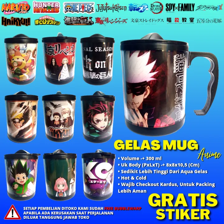 Gelas Mug Anime - Gelas Anime - Mug Anime - Cangkir Anime - Fankit