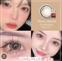 คอนแทคเลนส์ รุ่น Nana สีน้ำตาลตาโต ตาดูหวานฉ่ำ ตัดขอบดำ สวย หวาน