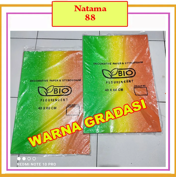 1 Lembar Kertas Karton Asturo WARNA GRADASI | Lazada Indonesia