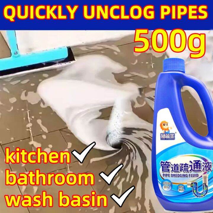 🔥 Powerful Effective 🔥clog remover for toilet bowl 500ml Handle design
