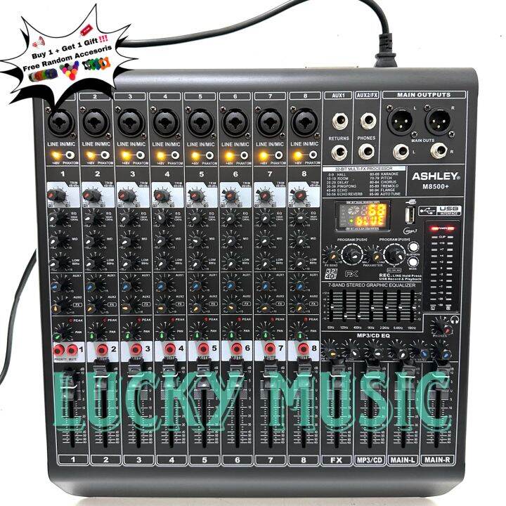 Power Mixer Ashley M8500+ Original M 8500 + gift random Lazada Indonesia