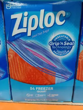 Ziploc Bags Quart Size Freezer 54ct