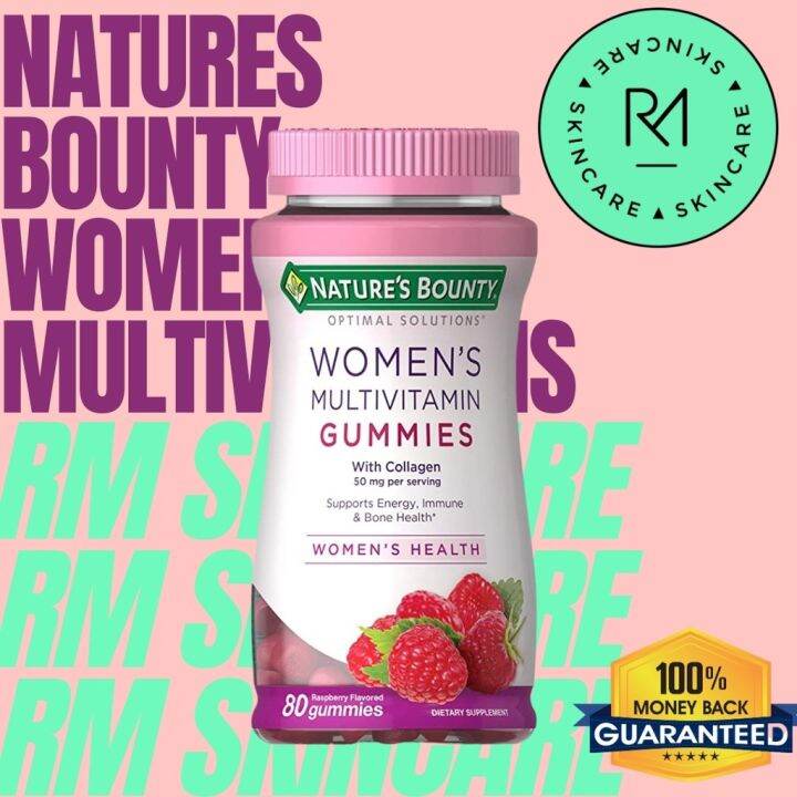 Natures Bounty - Womens Multivitamins (80 Gummies) | Lazada PH