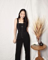 Felt.bkk Madison jumpsuit ชุดจั๊มสูท สายเดี่ยว สีดำ