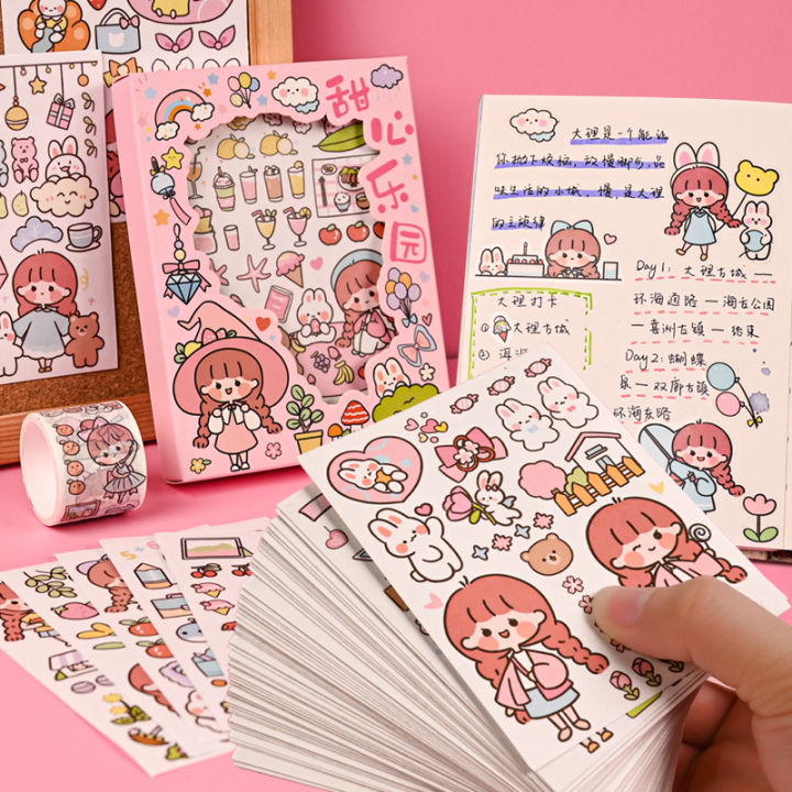 Set 50 Hình Dán Sticker Cute, Hộp Sticker Trang Trí Dễ Thương ...