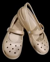 Crocs Womens Size 39 /25 CM/W8   น้ำหนักเบา สวมใส่สบาย  สีบรอนซ์สวย