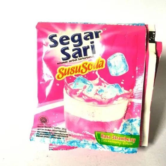 Segar Sari Susu Soda Strawberry Renceng 10 Sachet X 20 Gr Lazada Indonesia 7025