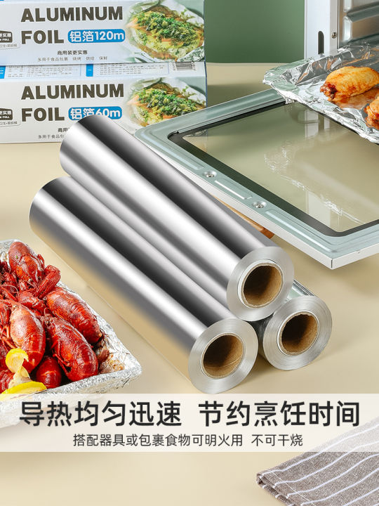 30pcs Foil Pans Air Fryer Tin Foil Plate Household Oil-absorbing Paper Pad  Bowl Aluminum Foil Cooking Oven Square Pad Paper