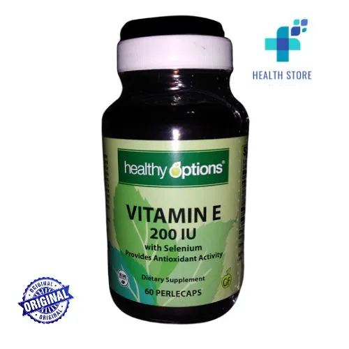 Healthy Options Vitamin E with Selenium (200IU) 60 Perlecaps Lazada PH