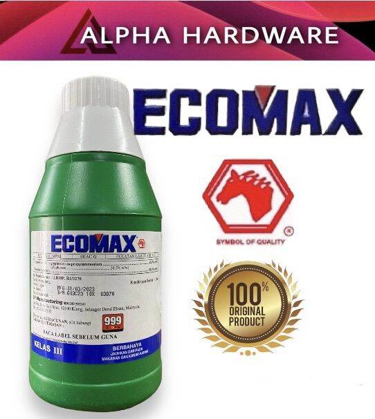 Ecomax 1l Herbicide Racun Rumput Glyphosate 41 Lazada