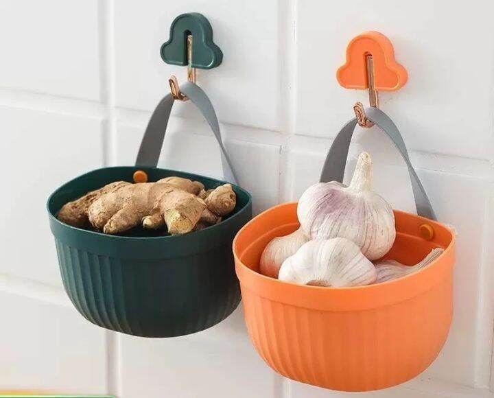 Kitchen Onion Ginger Garlic Storage Basket Small Hanging Basket Rack