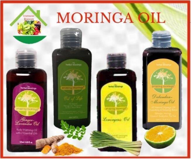 Moringa Oil (Ginger Lavender, Oil of Life, Lemongrass and Dalandan ...