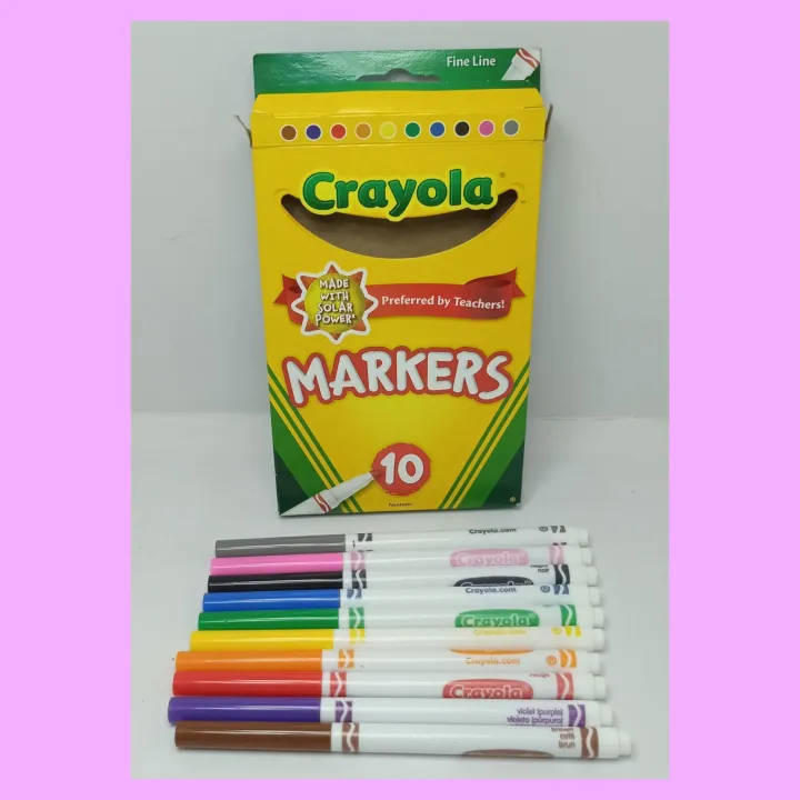 CRAYOLA MARKER (fine line) nontoxic Lazada PH