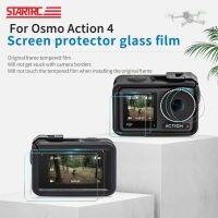 STARTRC Action 4/3 Tempered Glass Film ฟิล์มกระจกนิรภัยกันรอย 2 ชุด สำหรับ DJI Action 4/3 Camera creen Protector Lens Film 9H HD Scratchproof