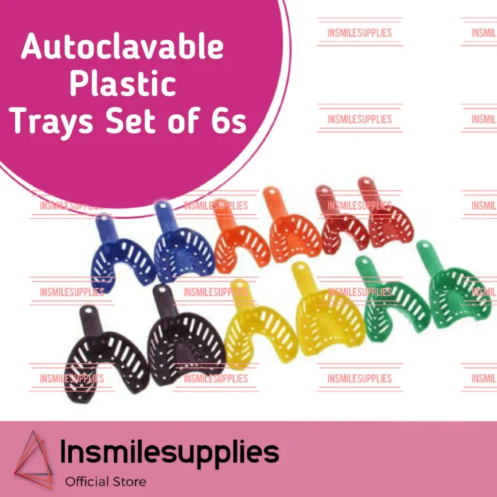 Autoclavable Plastic trays set of 6s Lazada PH