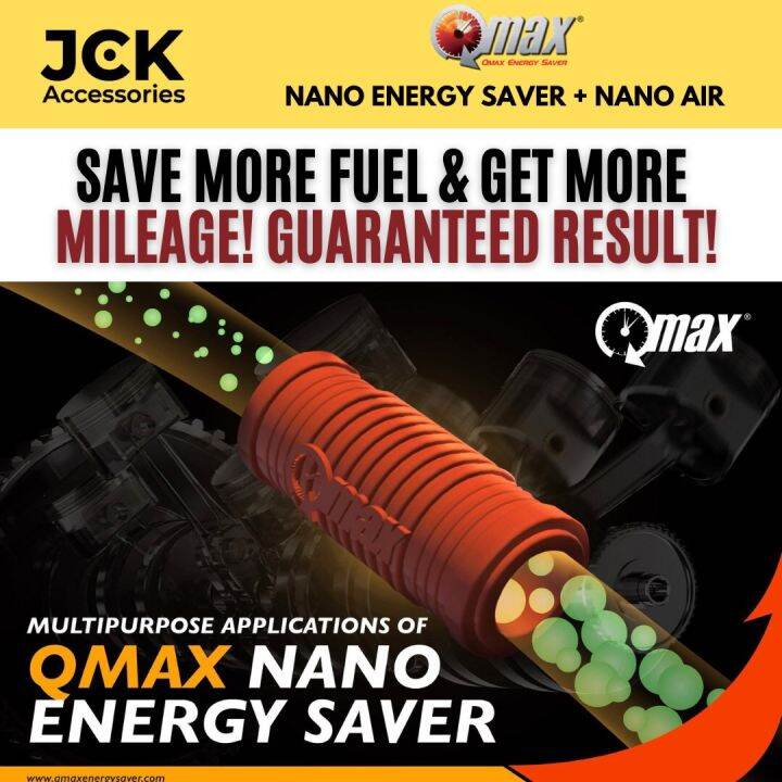 🔥QMAX NANO AIR with NANO ENERGY SAVER🔥Green X Package🔥Fuel Saver🔥Cooler Aircon🔥 Lazada