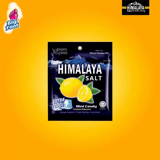 Himalaya Salt Sports Candy - Extra Cool Lemon 15gx12s | Throat Soothing