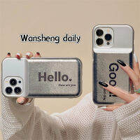 Play Sheng เคสโทรศัพท์มือถือลายลิ้นจี่สีเงินชุบด้วยไฟฟ้าลายภาษาอังกฤษมินิมอล iphone14promax iPhone 13เคสป้องกันซิลิโคนกันกระแทกไอเดียสร้างสรรค์แบบใหม่สำหรับผู้หญิง14Pro 12 14PM คู่รัก