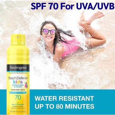 โฉมใหม่🇱🇷 Neutrogena Wet Skin Kids Sunscreen Spray SPF 70 for UVA/UVB  สเปรย์กันแดดเด็ก ปกป้องแสงแดดและรังสี UVA/UVB