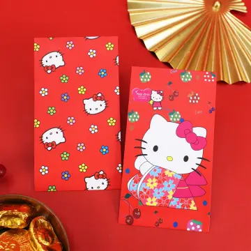 12pcs Sanrio Hello Kitty Chinese New Year Red Packet Cute